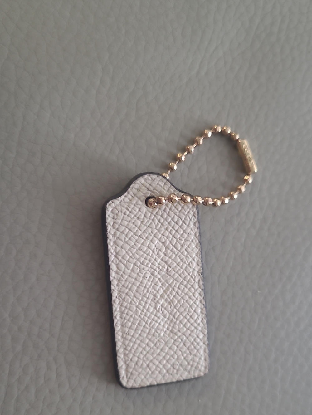 Coach Leather Hangtag